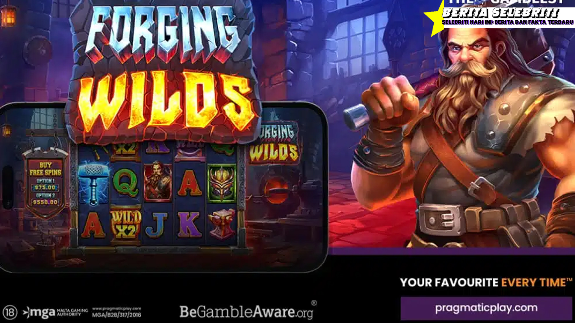 Permainan Gampang Freespin dan Jackpot Forging Wilds