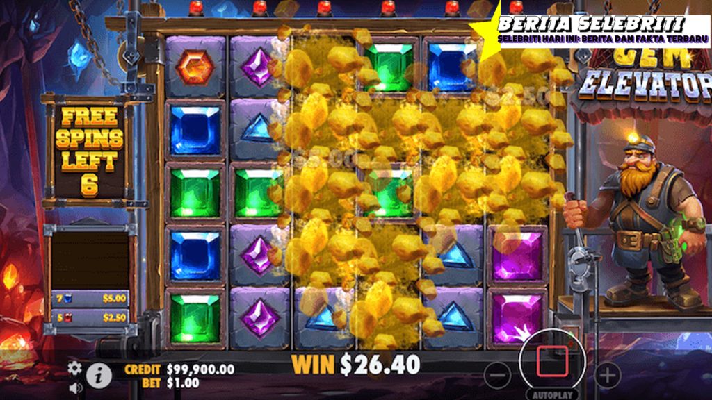 cara mendapatkan freespin di permainan Gem Elevator