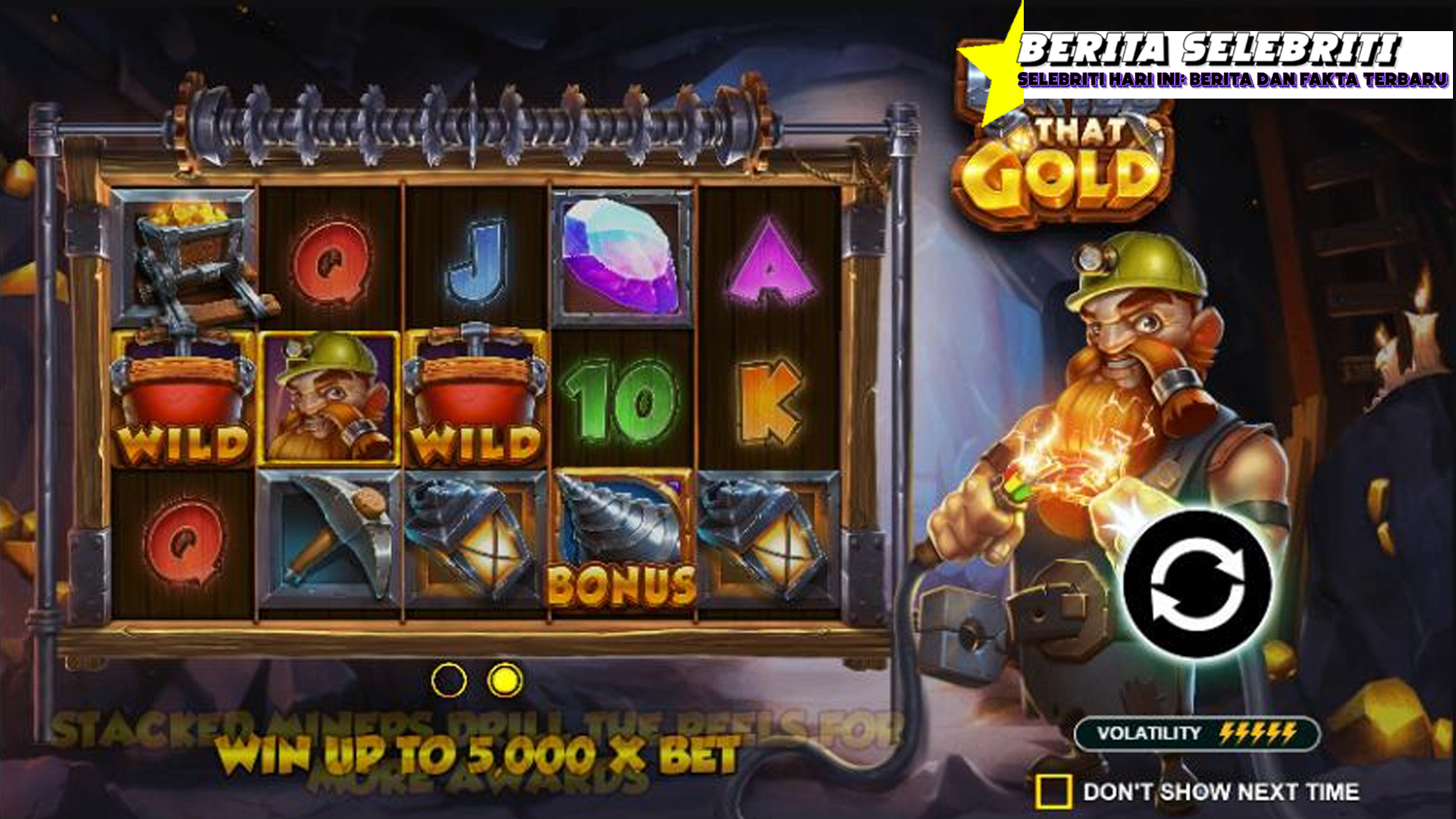 Strategi Mendapatkan Freespin di Drill that Gold