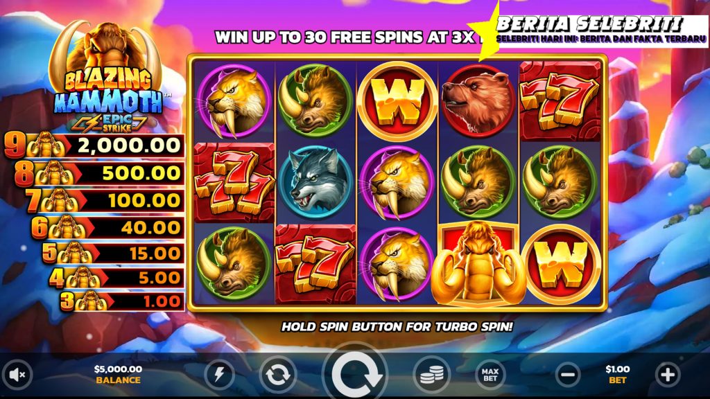 Gila gilaan Slot: Blazing Mammoth, Mammoth Menang Terus!