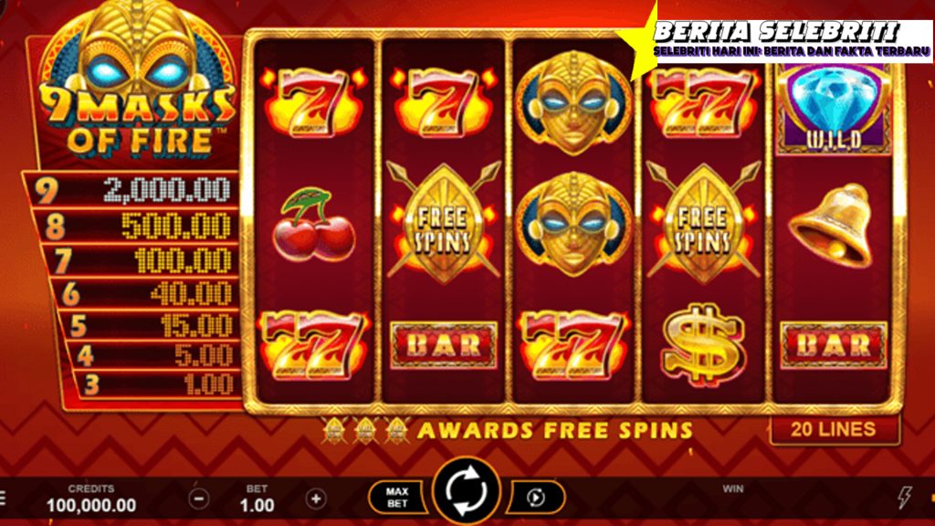 9 Masks Of Fire: Slot Microgaming dengan Kekuatan Api Gacor!