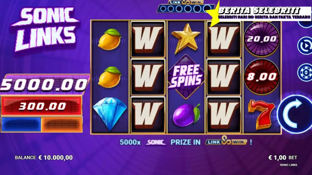 Permainan Slot Online Sonic Links Kecepatan Berubah Jadi Cuan!