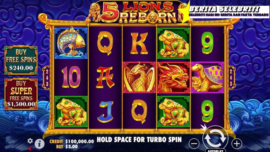 Rtp8000 Kombinasi Simbol Terkuat di 5 Lions Reborn!