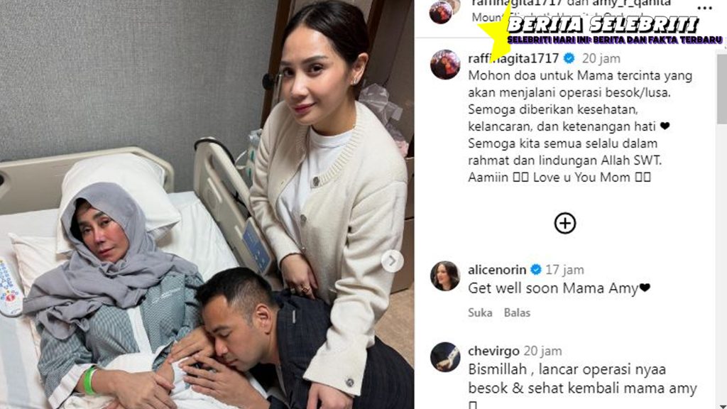 Mama Amy Dioperasi, Dukungan Artis Penuh Mengalir